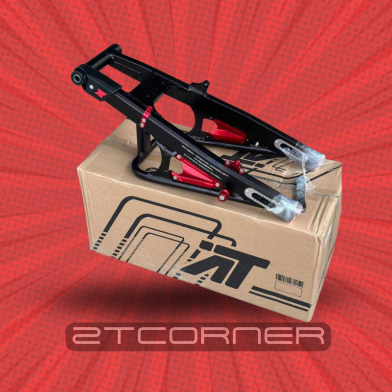 SWING ARM AITECH NINJA R/SS BLACK-RED ORIGINAL ALUMUNIUM 3D