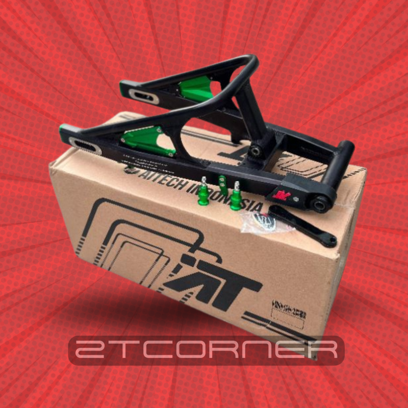 SWING ARM AITECH NINJA R/SS BLACK-GREEN ORIGINAL ALUMUNIUM 3D