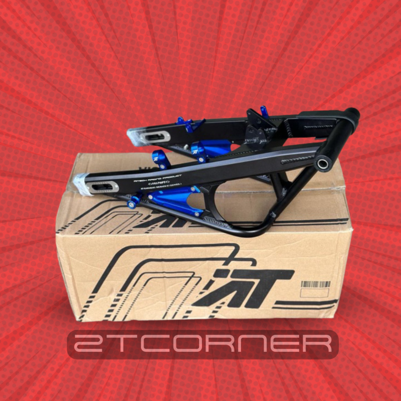 SWING ARM AITECH NINJA R/SS BLACK-BLUE ORIGINAL ALUMUNIUM 3D